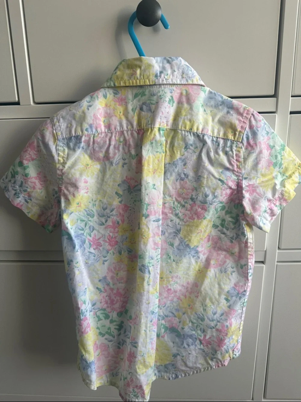 Janie and Jack Pastel Floral Short-Sleeve Button-Down Shirt - Picture 2 of 2